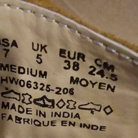 Hush puppies size 7 genuine suede leather ankle boots worry free suede - Picture 10 of 10